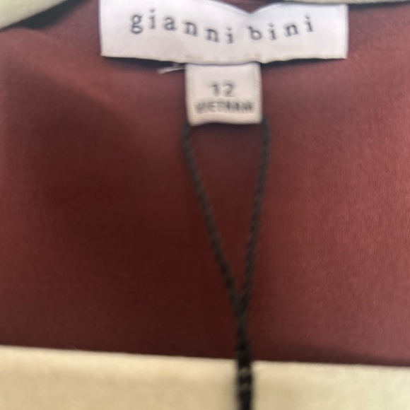 Gianni Bini Deep Brown Long Sleeve Dress Tie Wrap - Picture 3 of 4